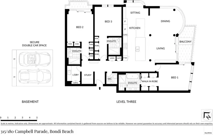 Floorplan of Homely apartment listing, 315/180 Campbell Parade, Bondi Beach NSW 2026