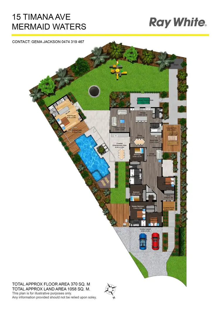 Floorplan of Homely house listing, 15 Timana Avenue, Mermaid Waters QLD 4218
