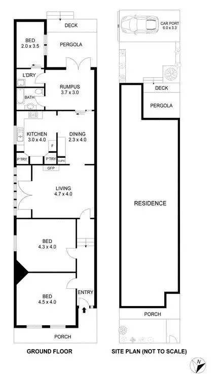 Floorplan of Homely house listing, 208 Moreland Road, Brunswick VIC 3056