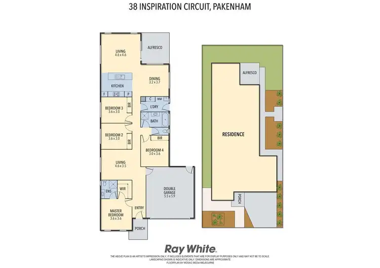 Floorplan of Homely house listing, 38 Inspiration Circuit, Pakenham VIC 3810
