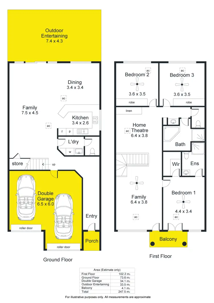 Floorplan of Homely townhouse listing, 11B Sandison Terrace, Glenelg North SA 5045