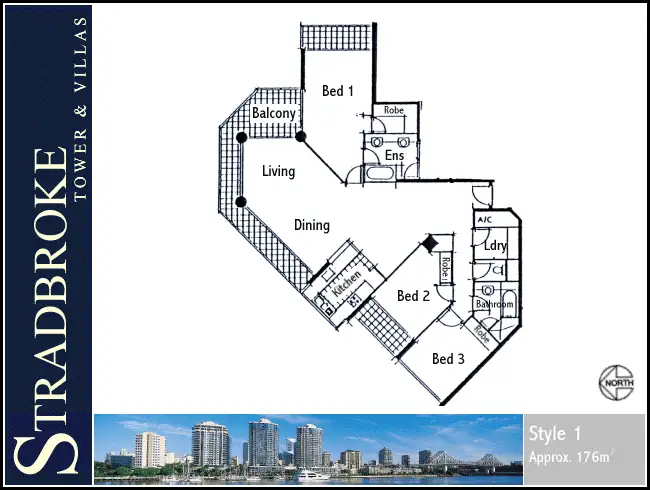 Floorplan of Homely apartment listing, 45/2 Goodwin Street, Kangaroo Point QLD 4169