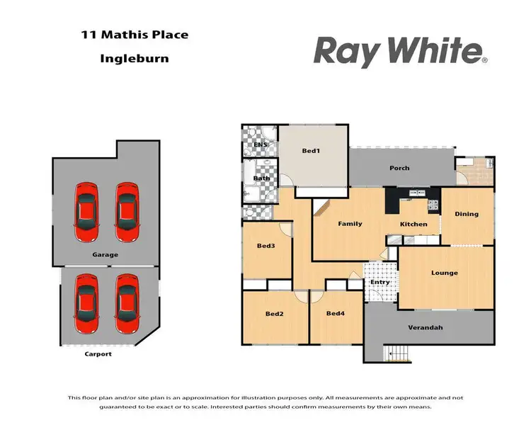 Floorplan of Homely house listing, 11 Mathis Place, Ingleburn NSW 2565