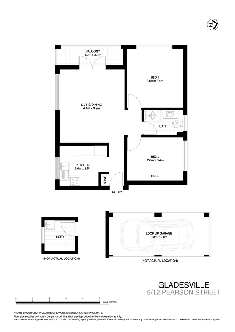 Floorplan of Homely unit listing, 5/12 Pearson Street, Gladesville NSW 2111