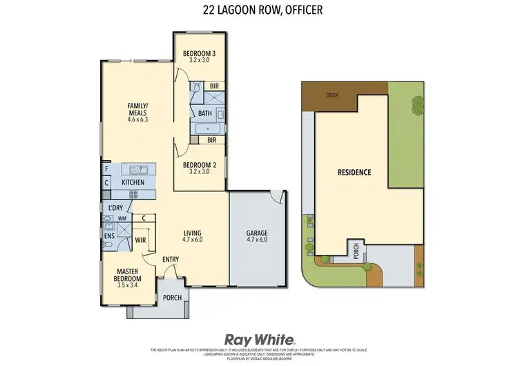 Floorplan of Homely house listing, 22 Lagoon Row, Officer VIC 3809