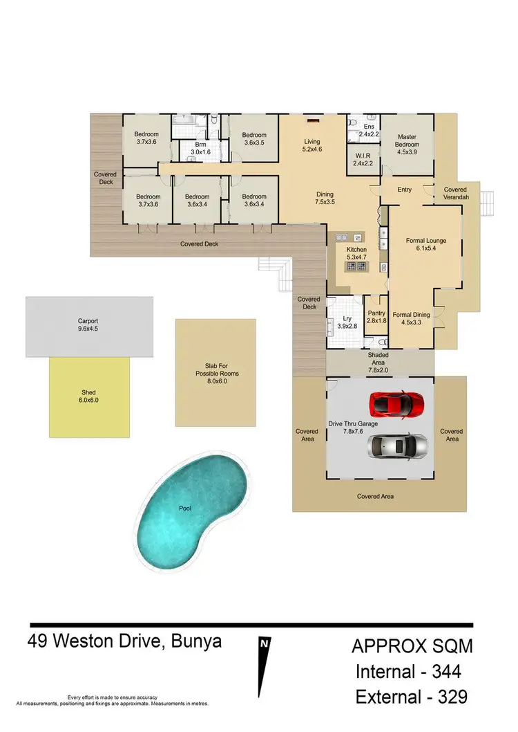 Floorplan of Homely house listing, 49 Weston Drive, Bunya QLD 4055
