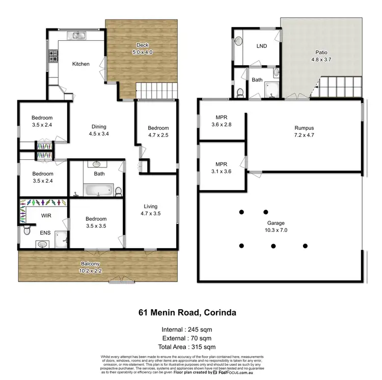 Floorplan of Homely house listing, 61 Menin Road, Corinda QLD 4075
