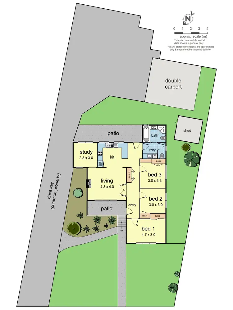 Floorplan of Homely unit listing, 1/40 Taronga Crescent, Croydon VIC 3136