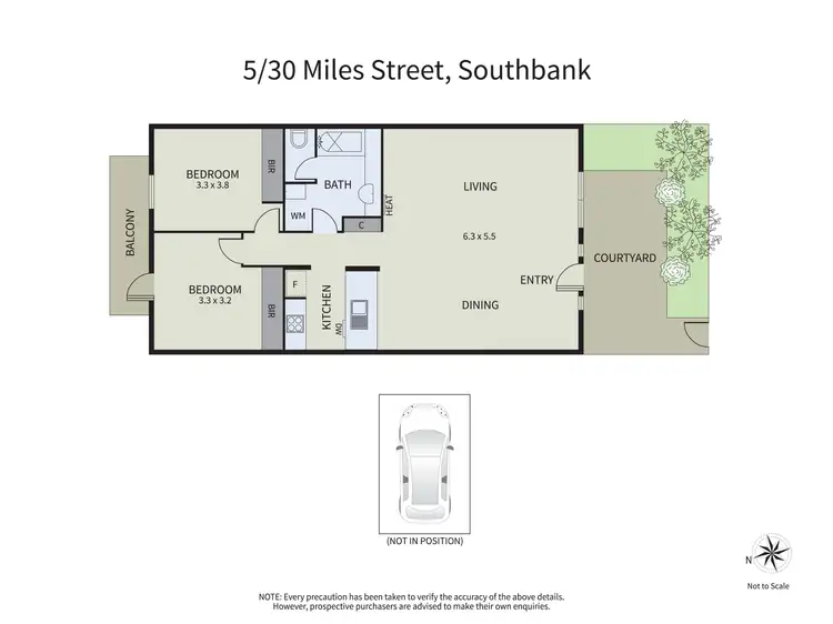 Floorplan of Homely apartment listing, 5/30 Miles Street, Southbank VIC 3006
