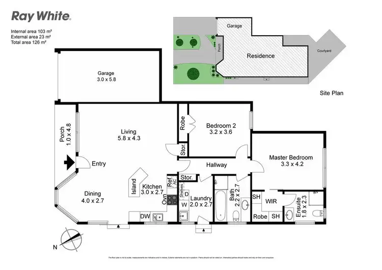 Floorplan of Homely townhouse listing, 1/2 Lang Road, Mount Waverley VIC 3149