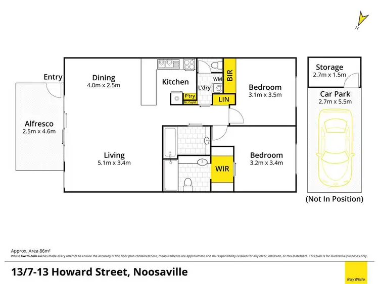Floorplan of Homely unit listing, 13/7-13 Howard Street, Noosaville QLD 4566