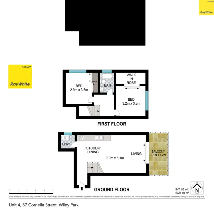 Floorplan of Homely unit listing, 4/37 CORNELIA Street, Wiley Park NSW 2195
