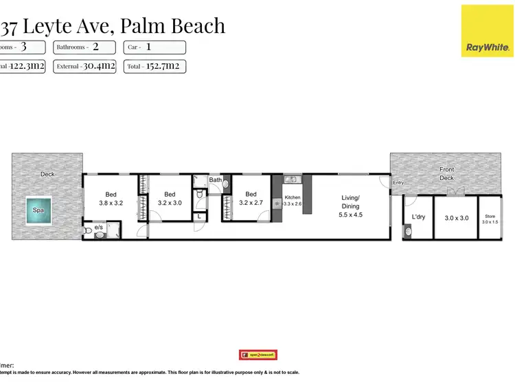 Floorplan of Homely other listing, 2/37 Leyte Avenue, Palm Beach QLD 4221