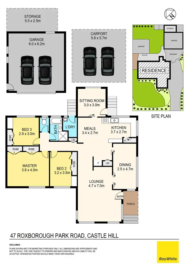 Floorplan of Homely house listing, 47 Roxborough Park Road, Castle Hill NSW 2154