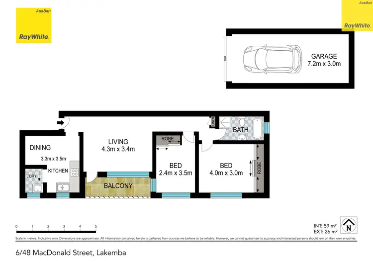 Floorplan of Homely unit listing, 6/48 Macdonald Street, Lakemba NSW 2195