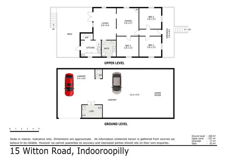 Floorplan of Homely house listing, 15 Witton Road, Indooroopilly QLD 4068