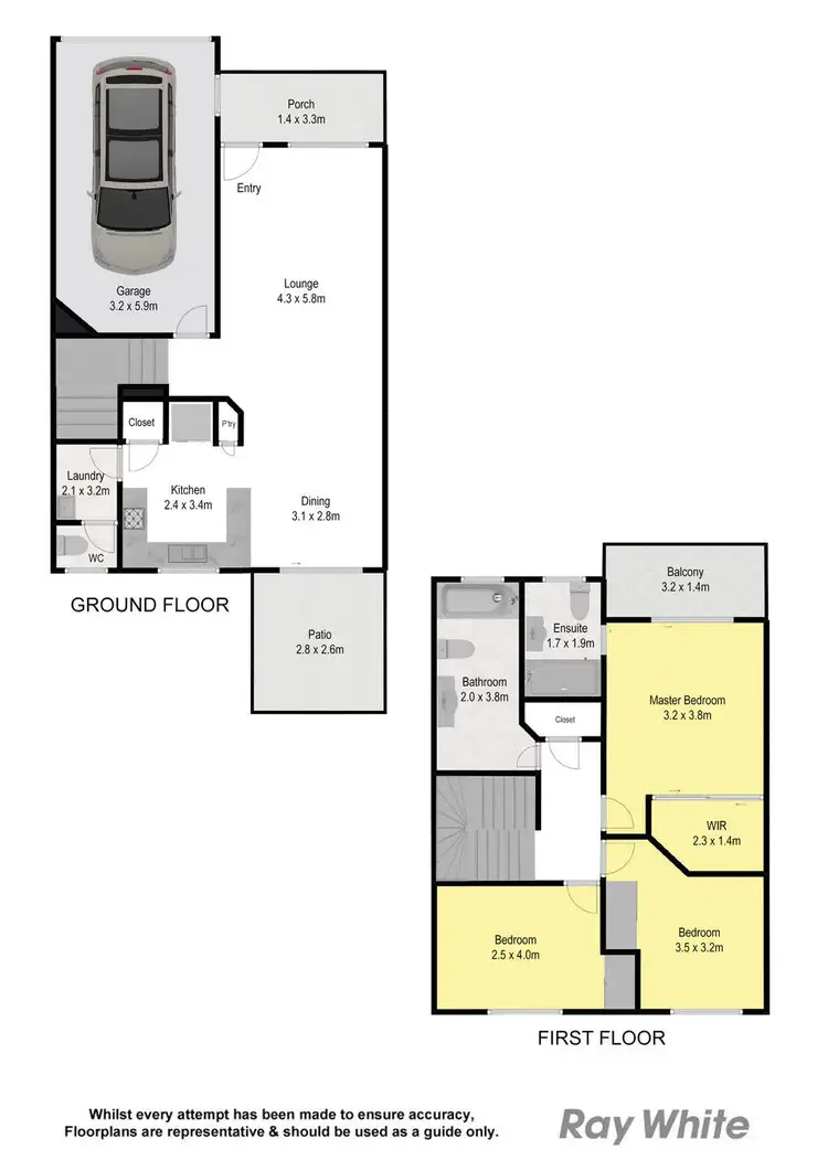 Floorplan of Homely townhouse listing, 35/8 Ruocco Street, Bracken Ridge QLD 4017