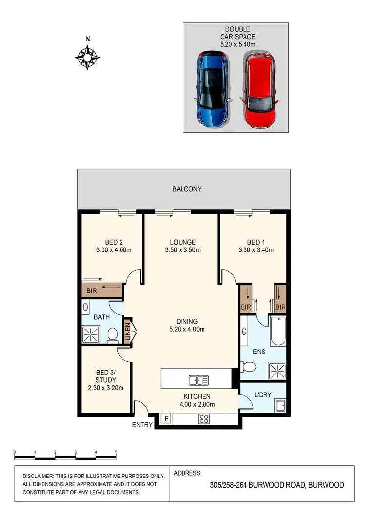 Floorplan of Homely apartment listing, 305/258-264 Burwood Road, Burwood NSW 2134