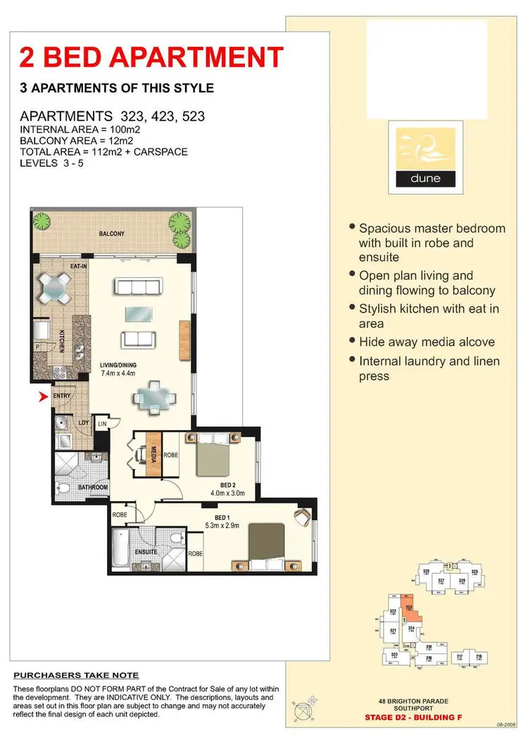 Floorplan of Homely apartment listing, 1 Aqua Street, Southport QLD 4215