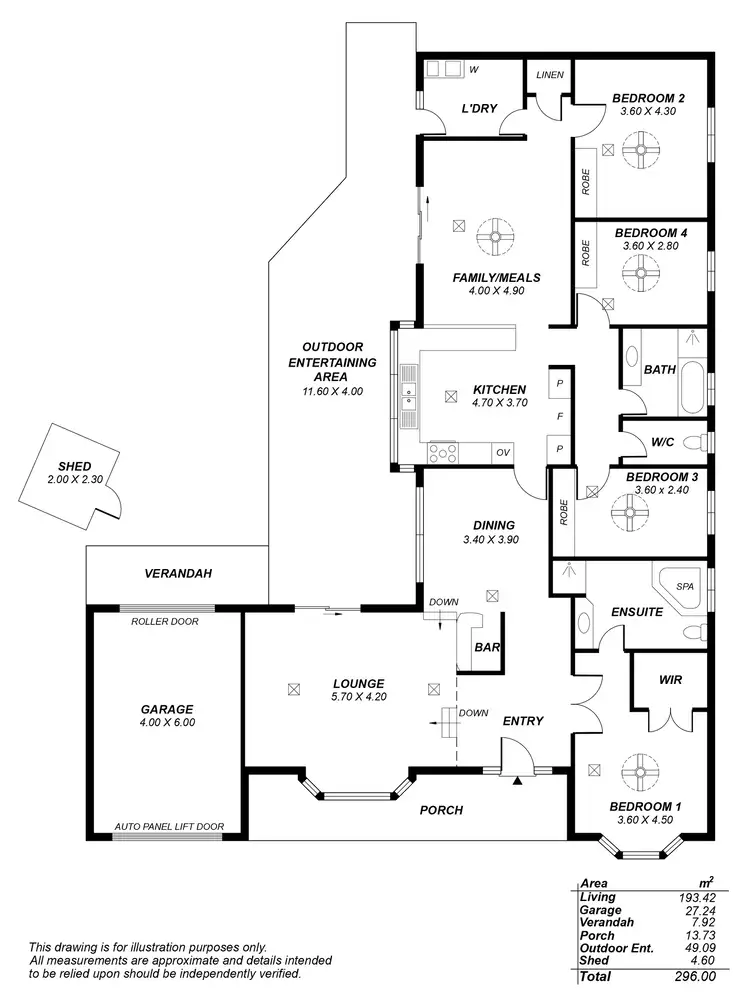 Floorplan of Homely house listing, 74 Gooronga Drive, Craigmore SA 5114