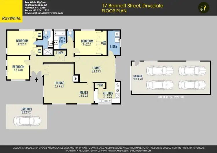 Floorplan of Homely house listing, 17 Bennett Street, Drysdale VIC 3222