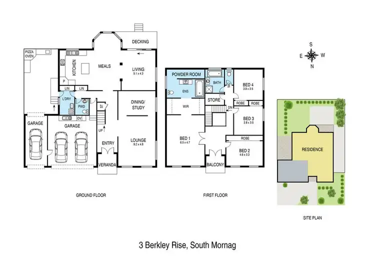 Floorplan of Homely house listing, 3 Berkley Rise, South Morang VIC 3752