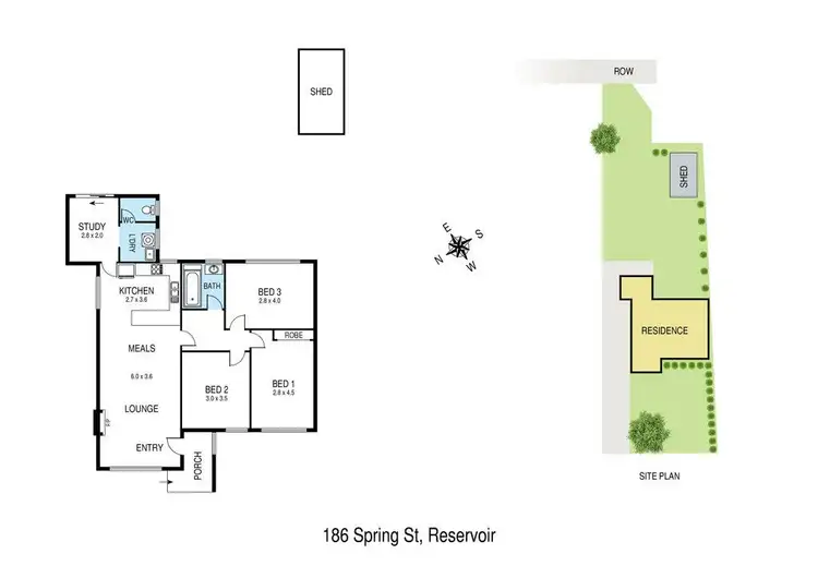 Floorplan of Homely house listing, 186 Spring Street, Reservoir VIC 3073