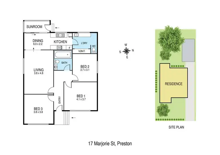 Floorplan of Homely house listing, 17 Marjorie Street, Preston VIC 3072