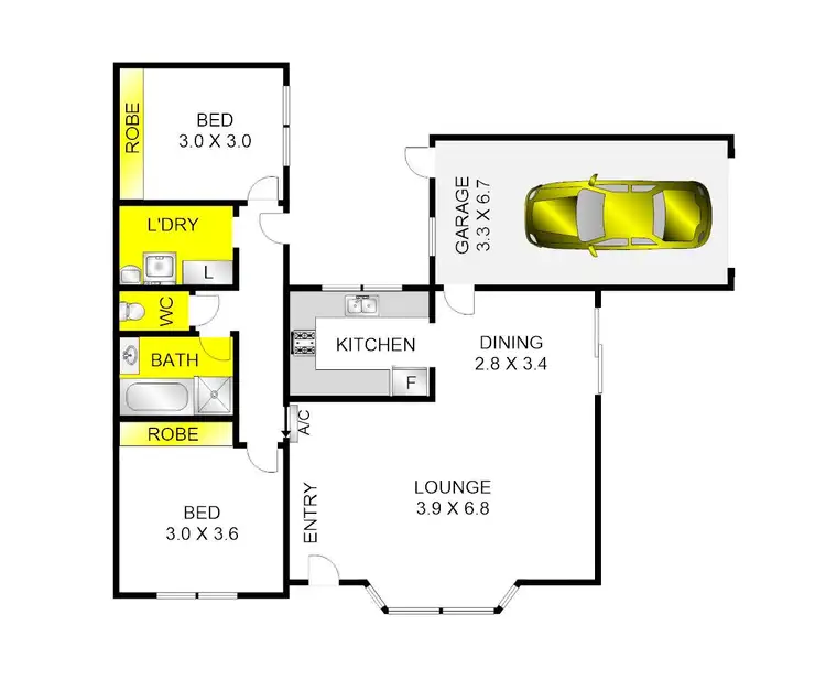 Floorplan of Homely house listing, 2/2 Selwyn Street, Lara VIC 3212