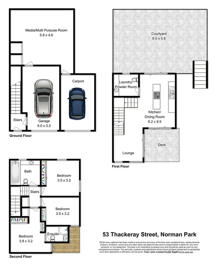 Floorplan of Homely house listing, 53 Thackeray Street, Norman Park QLD 4170