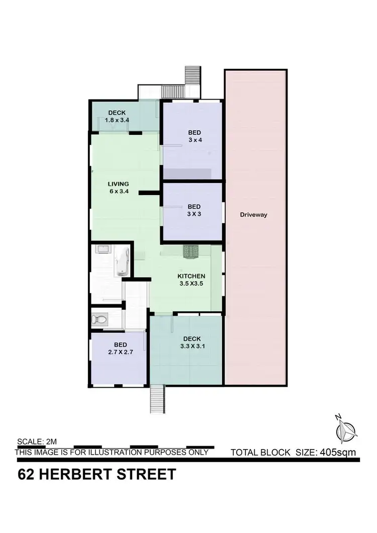 Floorplan of Homely house listing, 62 Herbert Street, Paddington QLD 4064