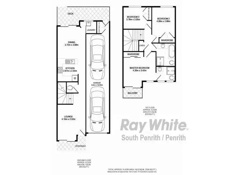 Floorplan of Homely townhouse listing, 2/35-37 Thurston Street, Penrith NSW 2750