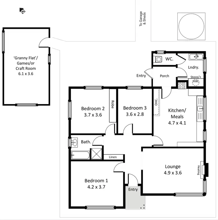 Floorplan of Homely house listing, 28 Twentyfirst Street, Renmark SA 5341