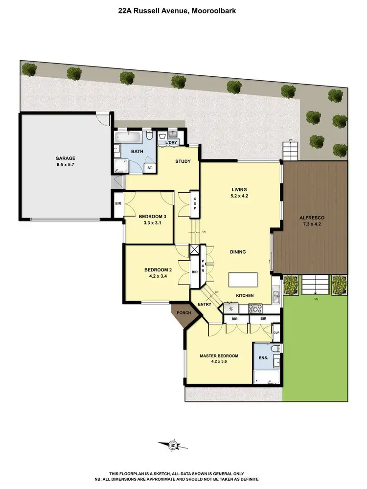 Floorplan of Homely house listing, 22A Russell Avenue, Mooroolbark VIC 3138