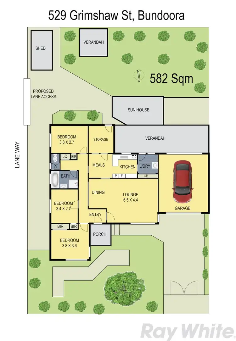 Floorplan of Homely house listing, 529 Grimshaw Street, Bundoora VIC 3083