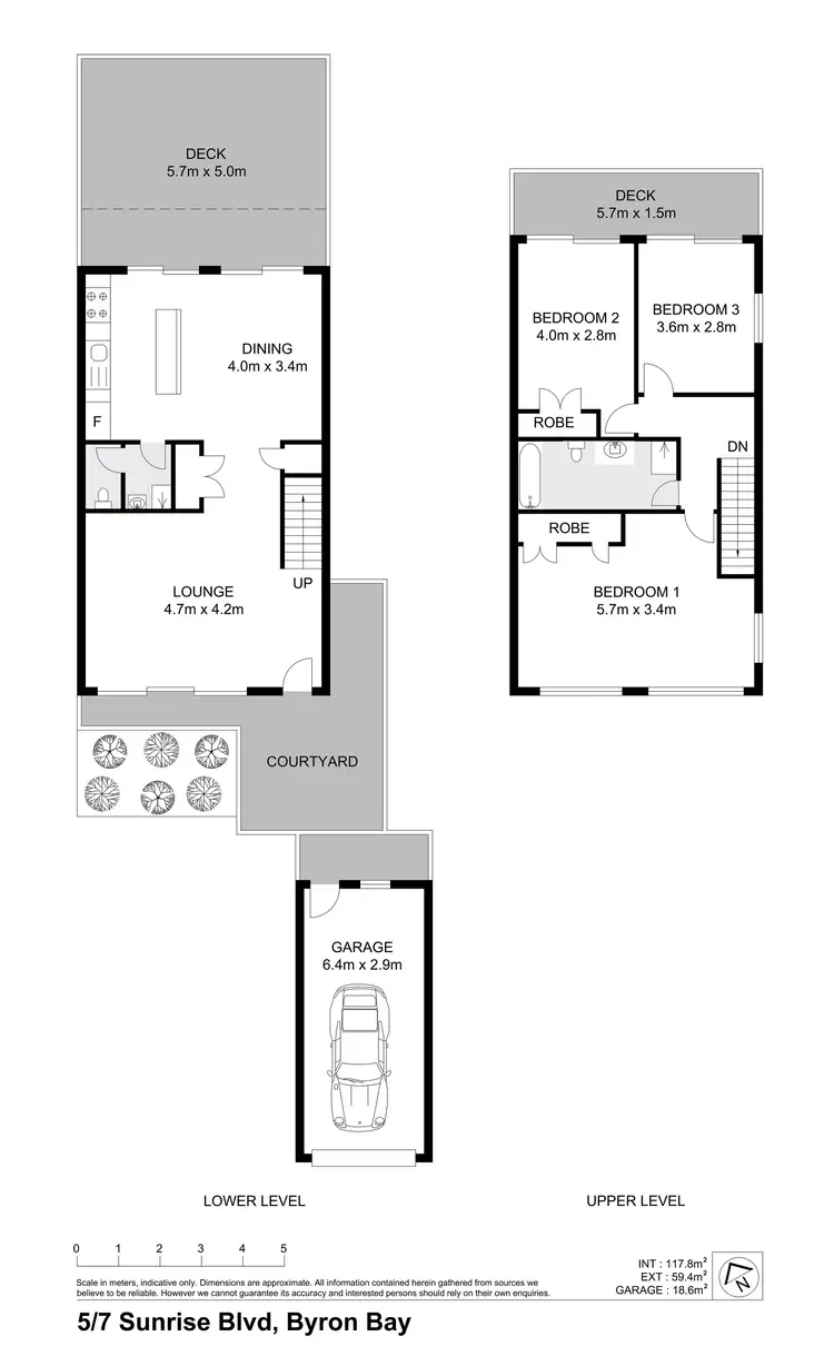 Floorplan of Homely townhouse listing, 5/7 Sunrise Boulevard, Byron Bay NSW 2481