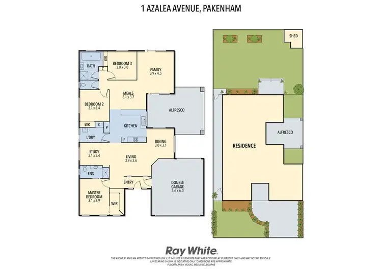 Floorplan of Homely house listing, 1 Azalea Avenue, Pakenham VIC 3810