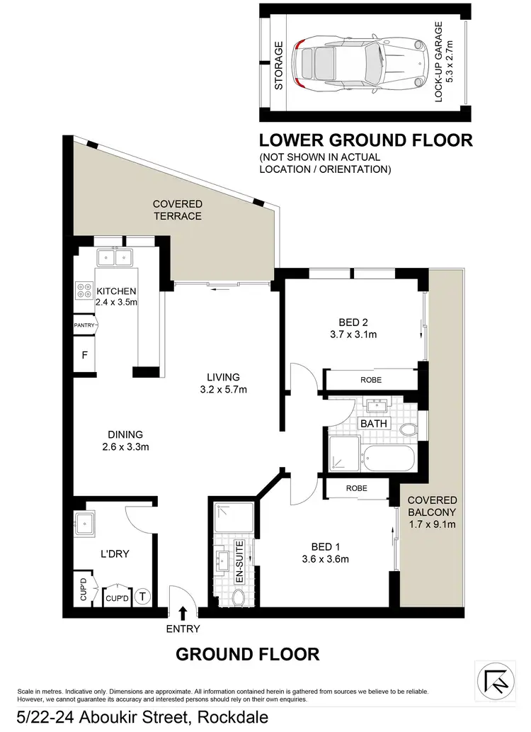 Floorplan of Homely unit listing, 5/22-24 Aboukir Street, Rockdale NSW 2216