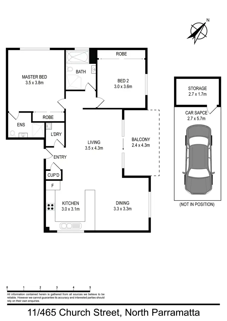 Floorplan of Homely apartment listing, 11/465-473 Church Street, North Parramatta NSW 2151