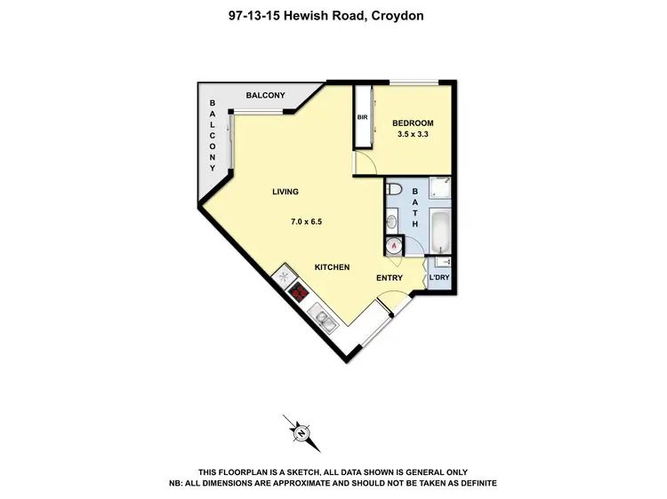 Floorplan of Homely apartment listing, 97/13-15 Hewish Road, Croydon VIC 3136