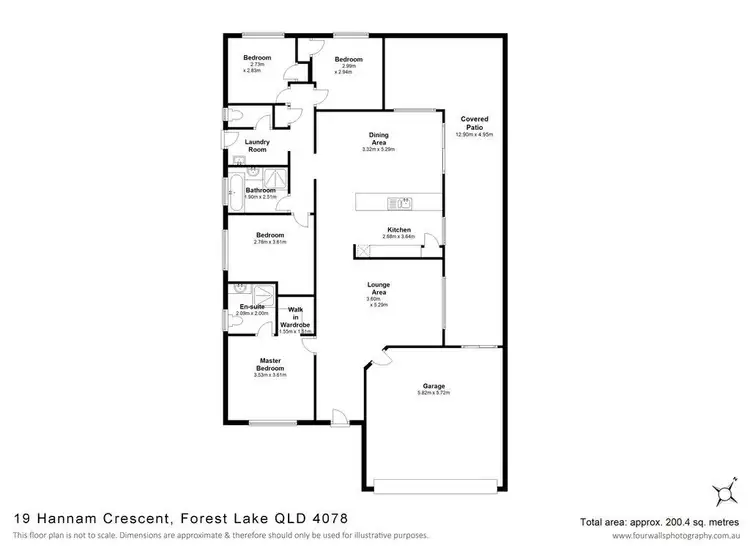 Floorplan of Homely house listing, 19 Hannam Crescent, Forest Lake QLD 4078
