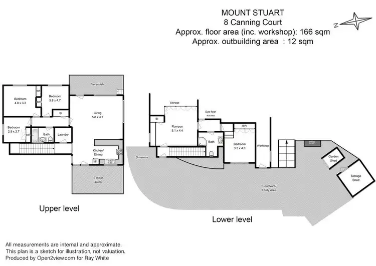 Floorplan of Homely house listing, 8 Canning Court, Mount Stuart TAS 7000