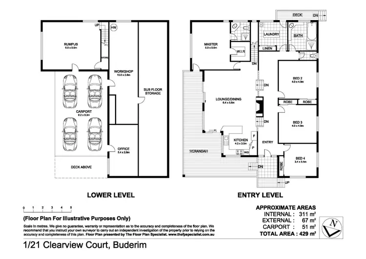 Floorplan of Homely house listing, 1/21 Clearview Court, Buderim QLD 4556