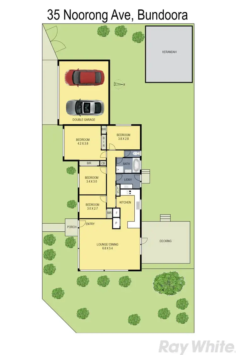 Floorplan of Homely house listing, 35 Noorong Avenue, Bundoora VIC 3083