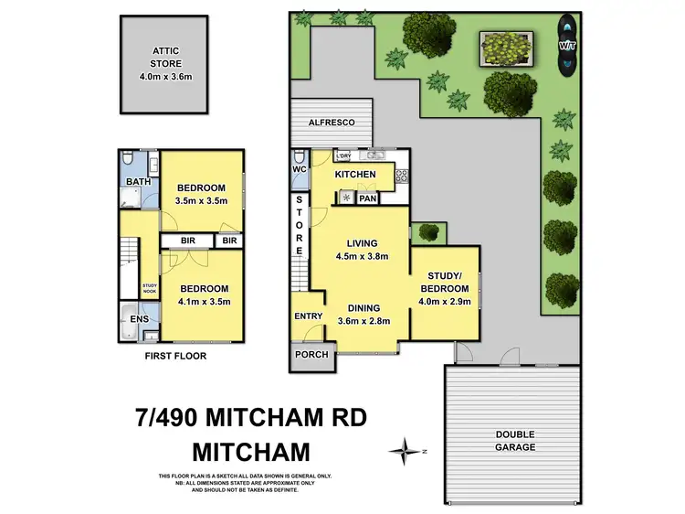 Floorplan of Homely townhouse listing, 7/490 Mitcham Road, Mitcham VIC 3132