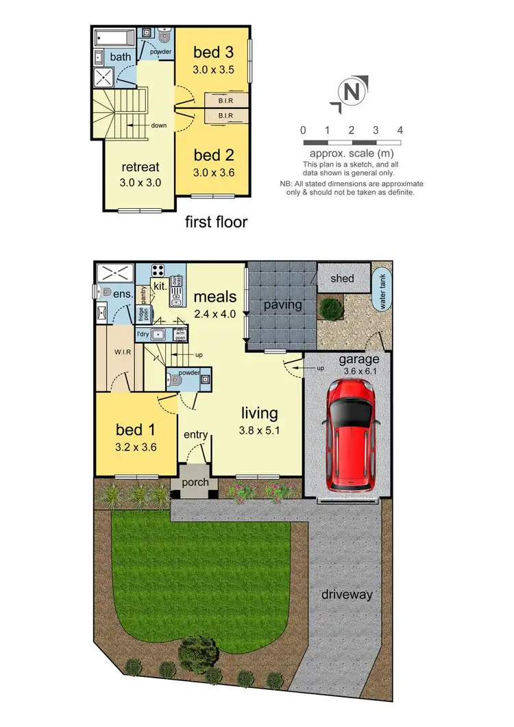 Floorplan of Homely townhouse listing, 1/48 Adele Avenue, Ferntree Gully VIC 3156