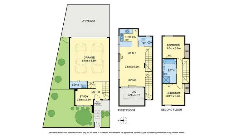 Floorplan of Homely townhouse listing, 810 Sydney Road, Coburg North VIC 3058