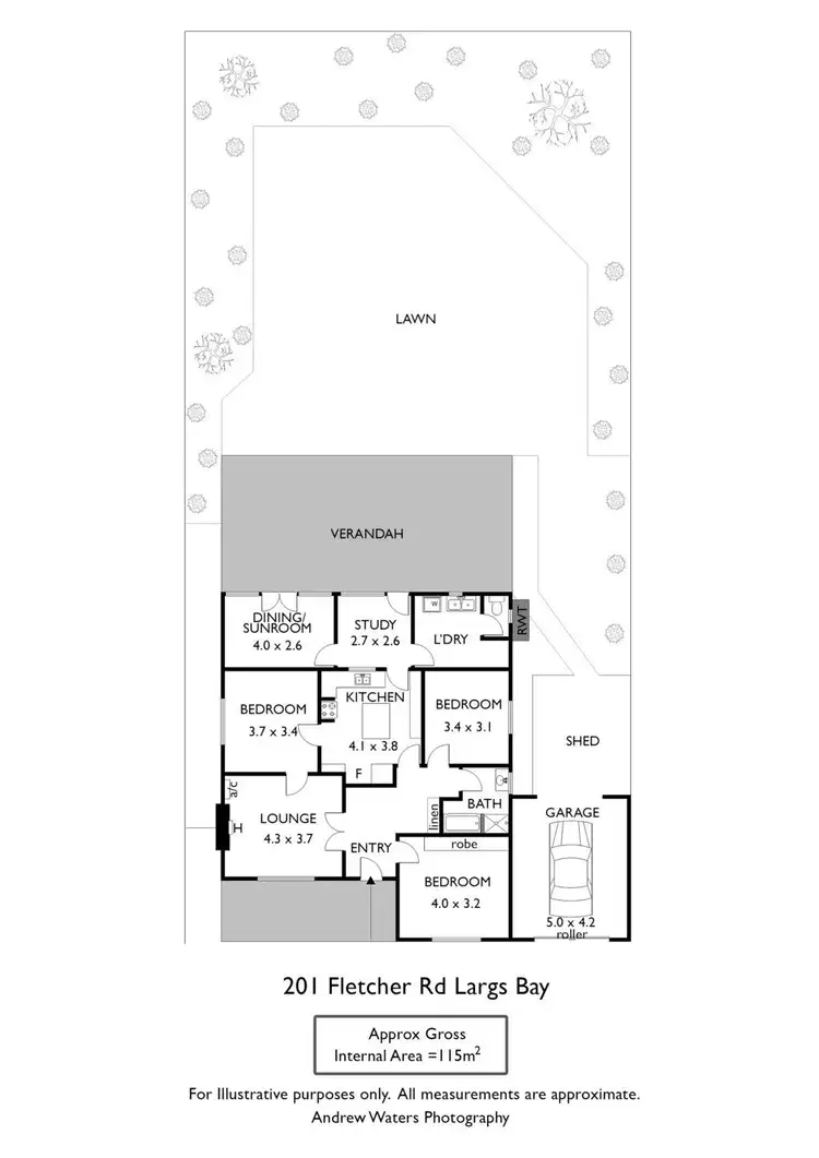 Floorplan of Homely house listing, 201 Fletcher Road, Largs Bay SA 5016