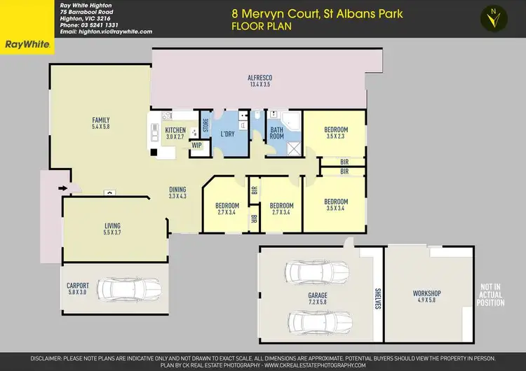 Floorplan of Homely house listing, 8 Mervyn Court, St Albans Park VIC 3219