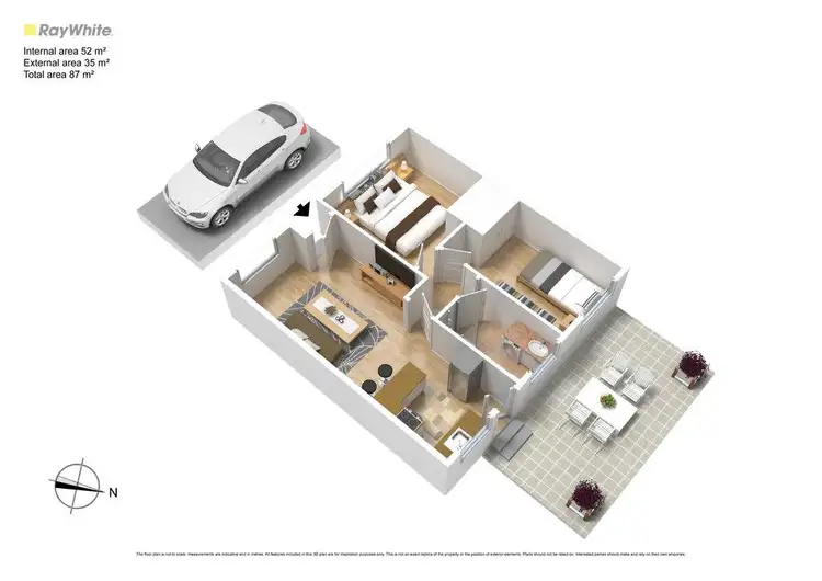 Floorplan of Homely unit listing, 2/8 Munro Street, Lalor VIC 3075
